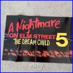 A Nightmare on Elm Street 5 Dream Child RARE 1989 VHS Video Store Banner Poster