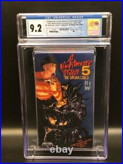 A Nightmare on Elm Street 5 The Dream Child (1989) 1990 VHS CGC 9.2 SEALED
