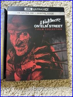 A Nightmare on Elm Street 7-Film Collection 4K UHD Blu-ray BRAND NEW withSlipcover