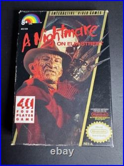 A Nightmare on Elm Street Complete CIB In Box Rev-A Nintendo NES