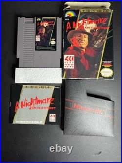 A Nightmare on Elm Street Complete CIB In Box Rev-A Nintendo NES