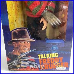 A Nightmare on Elm Street FREDDY KRUEGER Pull-String Talking Doll NEW Damage BOX