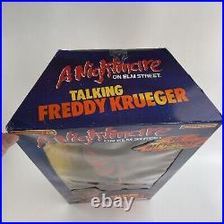 A Nightmare on Elm Street FREDDY KRUEGER Pull-String Talking Doll NEW Damage BOX