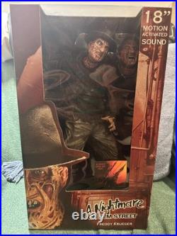 A Nightmare on Elm Street Freddy Krueger 18 Motion Activated Sound Figure
