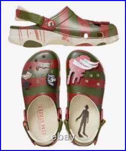A Nightmare on Elm Street Freddy Krueger Crocs All Terrain Clog Size 13 New