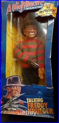 A Nightmare on Elm Street Freddy Krueger Talking Doll 1989 New in Box Works