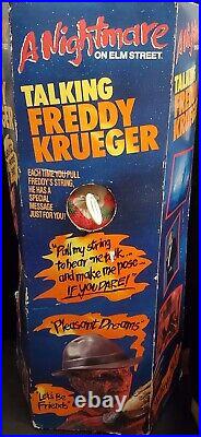 A Nightmare on Elm Street Freddy Krueger Talking Doll 1989 New in Box Works
