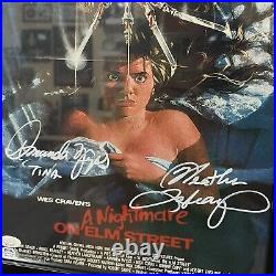 A Nightmare on Elm Street Heather Langenkamp Amanda Wyss Signed 11x14 Photo JSA