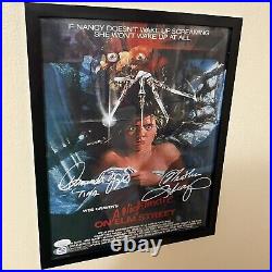 A Nightmare on Elm Street Heather Langenkamp Amanda Wyss Signed 11x14 Photo JSA