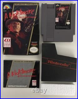 A Nightmare on Elm Street (NES, 1990) LJN Authentic CIB Tested & Working A Nightmare on Elm Street (NES, 1990) LJN Authentic CIB Tested & Working