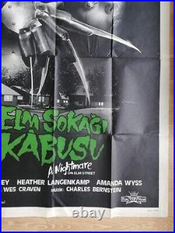 A Nightmare on Elm Street Original Movie Poster 1984 Ultra Rare! Big Size