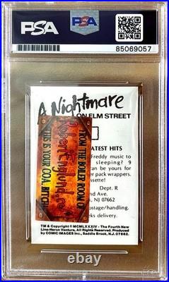 A Nightmare on Elm Street Robert Englund Autographed Trading Card PSA 10