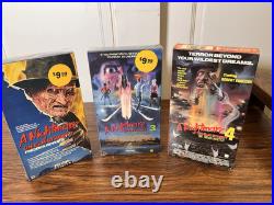 A Nightmare on Elm Street SEALED 2, 3 & 4 GREAT CONDITION Dream Warriors VHS Lot