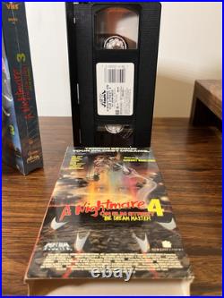 A Nightmare on Elm Street SEALED 2, 3 & 4 GREAT CONDITION Dream Warriors VHS Lot