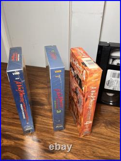 A Nightmare on Elm Street SEALED 2, 3 & 4 GREAT CONDITION Dream Warriors VHS Lot