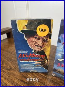 A Nightmare on Elm Street SEALED 2, 3 & 4 GREAT CONDITION Dream Warriors VHS Lot
