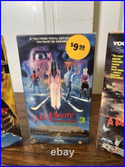 A Nightmare on Elm Street SEALED 2, 3 & 4 GREAT CONDITION Dream Warriors VHS Lot