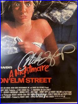A Nightmare on Elm Street Signed Autographed Poster(2 Autos)COA Free Shipping