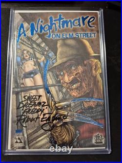 A Nightmare on Elm Street Special, Blue Foil, Signed by Robert England A Nightmare on Elm Street Special, Blue Foil, Signed by Robert England