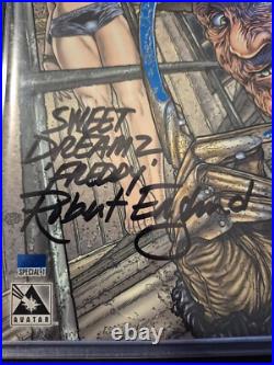 A Nightmare on Elm Street Special, Blue Foil, Signed by Robert England A Nightmare on Elm Street Special, Blue Foil, Signed by Robert England