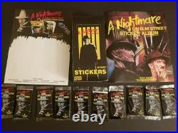 A Nightmare on Elm Street Sticker Box / Album / promo flyer combo 48 packs