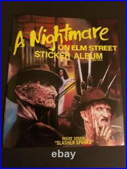 A Nightmare on Elm Street Sticker Box / Album / promo flyer combo 48 packs