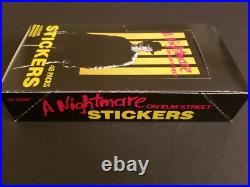 A Nightmare on Elm Street Sticker Box / Album / promo flyer combo 48 packs