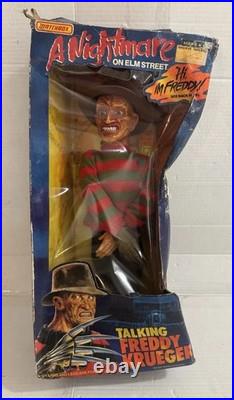 A Nightmare on Elm Street Talking Freddy Krueger Doll 1989 Matchbox