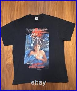 A Nightmare on Elm Street Vintage Shirt Freddy Krueger Black L 2000