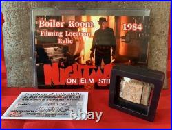 Autographed Nightmare on Elm Street Glove + Boiler Room Piece Prop Replica