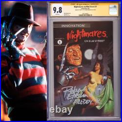 CGC 9.8 SS Nightmares on Elm Street #1 signed Robert Englund Freddy Krueger 1991
