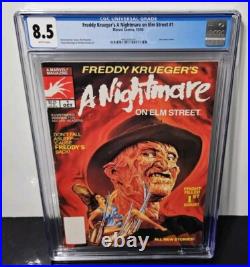 Cgc 8.5 Freddy Krueger's A Nightmare On Elm Street #1 1989 White Pages