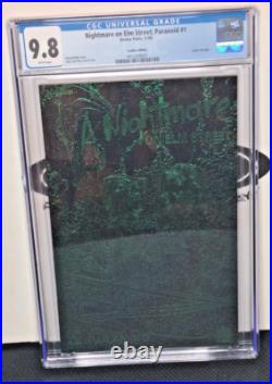 Cgc 9.8 A Nightmare On Elm Street Paranoid #1 Green Foil Leather Cover