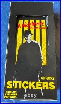 Comic Image A Nightmare On Elm Street Movie Stickers Box x 48 packs 1988
