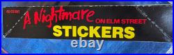 Comic Image A Nightmare On Elm Street Movie Stickers Box x 48 packs 1988