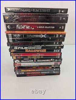 Complete Collection Halloween Friday The 13th Nightmare On Elm Street DVDs