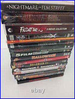 Complete Collection Halloween Friday The 13th Nightmare On Elm Street DVDs