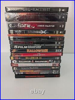 Complete Collection Halloween Friday The 13th Nightmare On Elm Street DVDs