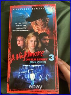 Complete Nightmare On Elm Street Vhs Set With A Copy Of Freddys Nightmares