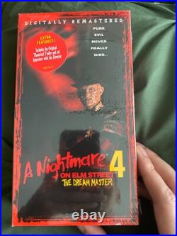 Complete Nightmare On Elm Street Vhs Set With A Copy Of Freddys Nightmares