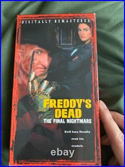 Complete Nightmare On Elm Street Vhs Set With A Copy Of Freddys Nightmares