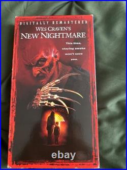 Complete Nightmare On Elm Street Vhs Set With A Copy Of Freddys Nightmares
