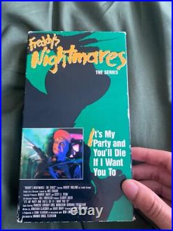 Complete Nightmare On Elm Street Vhs Set With A Copy Of Freddys Nightmares