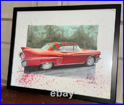 Custom Watercolor Painting of Freddy Krueger's Car Nightmare on Elm Street