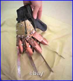 FREDDY KRUEGER Real Metal GLOVE Claw A Nightmare on Elm Street COSPLAY Prop