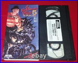 FREDDY'S NIGHTMARE'S THE SERIES VHS + A NIGHTMARE ON ELM STREET VHS LOT of 4