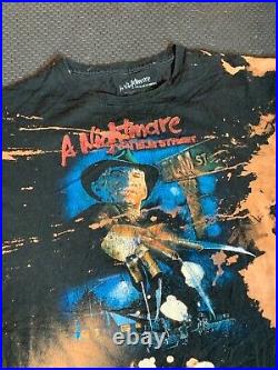 Freddy Krueger A Nightmare On Elm Street T-Shirt with TIE Dye. XL fits like L