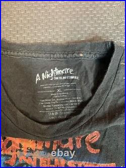 Freddy Krueger A Nightmare On Elm Street T-Shirt with TIE Dye. XL fits like L