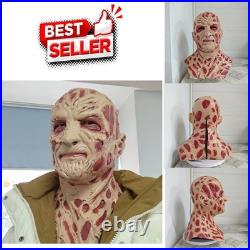 Freddy Krueger Mask Latex Horror Cosplay Halloween Nightmare on Elm Street