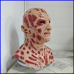 Freddy Krueger Mask Latex Horror Cosplay Halloween Nightmare on Elm Street